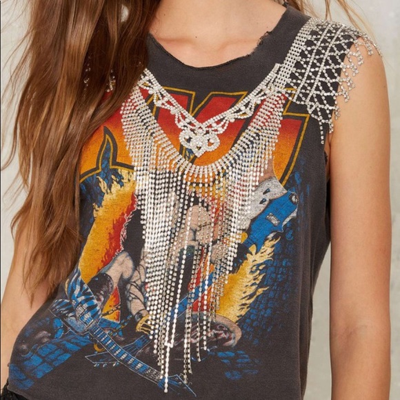 Nasty Gal Dripping In Crystals Body Chain - Picture 1 of 10
